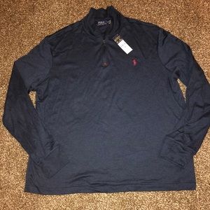 Men’s polo zip up shirt